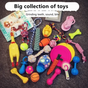 1PC Rubber Squeak Toy for Dog Chew Bone Slipper Squeaky Ball Dog Toys Tooth Grinding Training Pet Toy Supplies accessories