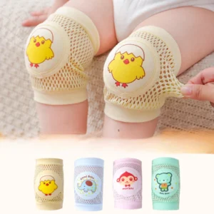2 Pack Baby Knee Pads Toddler Anti Fall Crawling Protective Gear Summer Thin Children's Kneecap Mesh Knee Protector Baby Safety