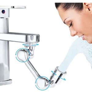 Universal 1080° Swivel Spray Robotic Faucet Extender Arm: Extension Rotate Tap