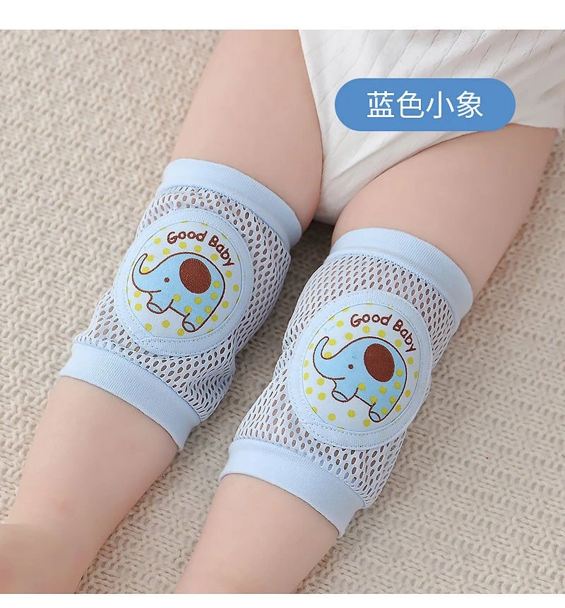 2 Pack Baby Knee Pads Toddler Anti Fall Crawling Protective Gear Summer Thin Children's Kneecap Mesh Knee Protector Baby Safety