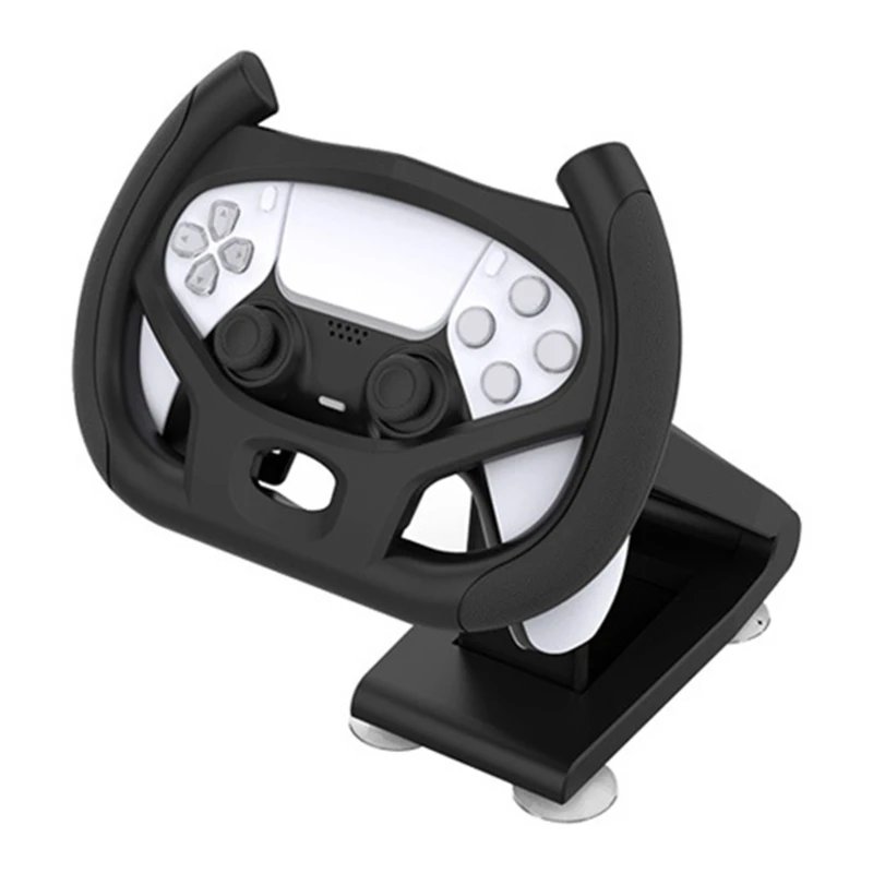 Steering Wheel Races Game Handle Holder Stand For PS5 Controllers Game Ensuring Authentics Experience & Easy Mounting