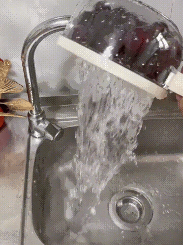 Drain Basket Storage Box Fruit Drain Wash Basket Fruit And Vegetable Dehydrating Cooler Folding Handle Food Dehydrator