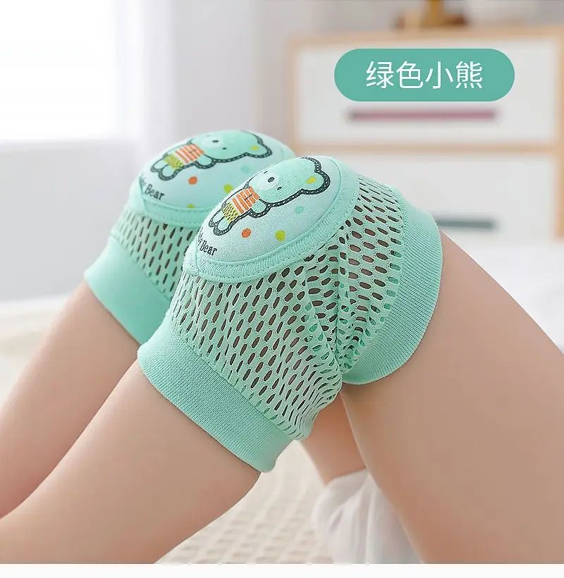 2 Pack Baby Knee Pads Toddler Anti Fall Crawling Protective Gear Summer Thin Children's Kneecap Mesh Knee Protector Baby Safety