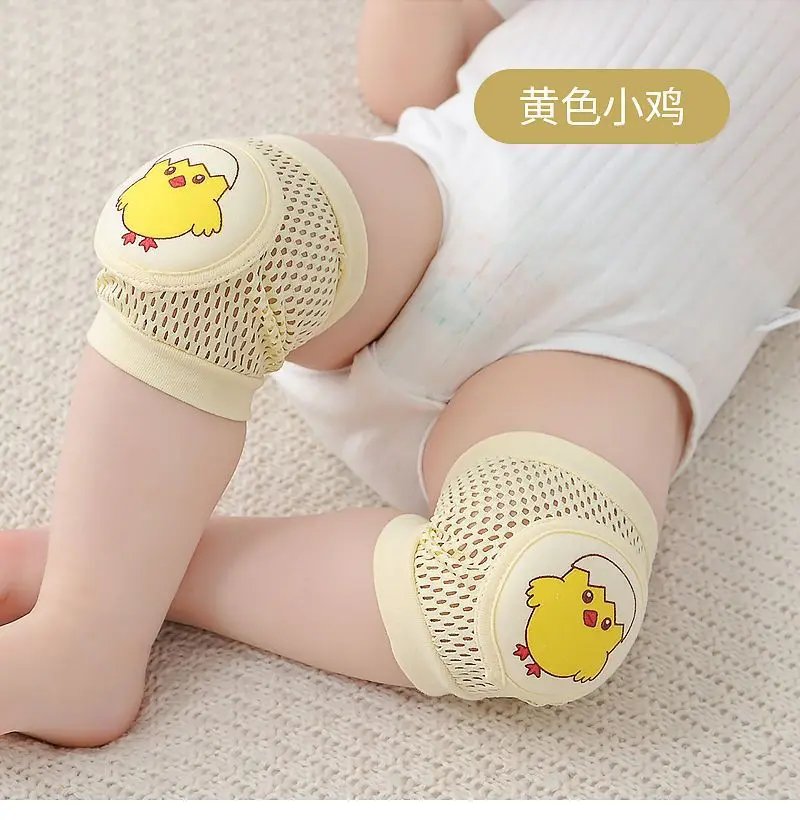 2 Pack Baby Knee Pads Toddler Anti Fall Crawling Protective Gear Summer Thin Children's Kneecap Mesh Knee Protector Baby Safety