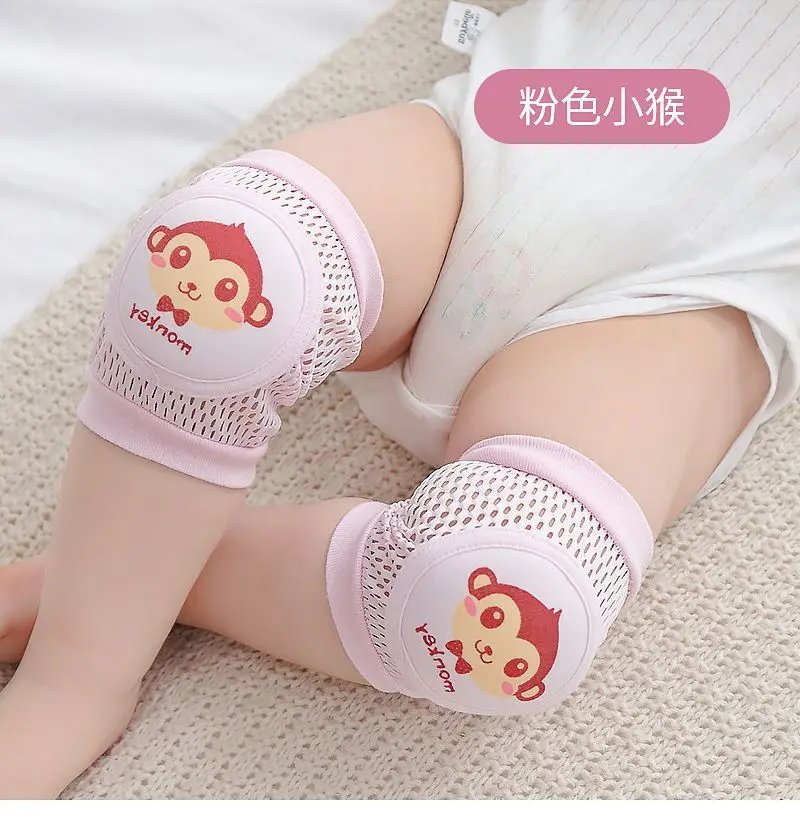 2 Pack Baby Knee Pads Toddler Anti Fall Crawling Protective Gear Summer Thin Children's Kneecap Mesh Knee Protector Baby Safety