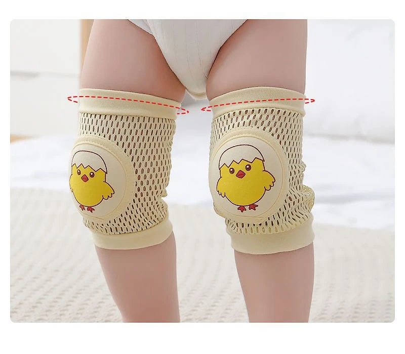 2 Pack Baby Knee Pads Toddler Anti Fall Crawling Protective Gear Summer Thin Children's Kneecap Mesh Knee Protector Baby Safety